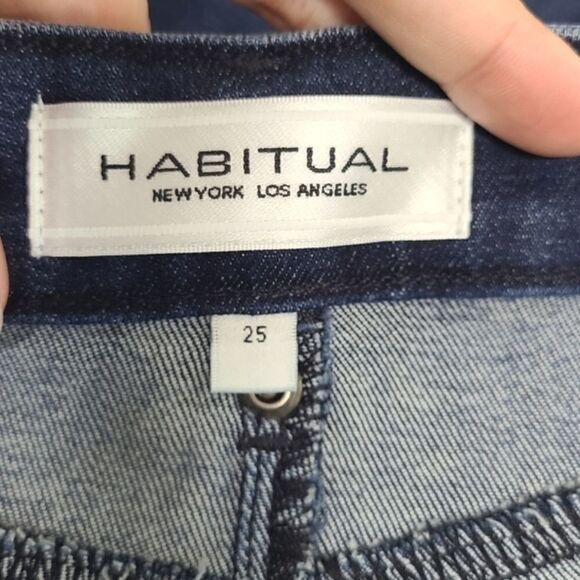 Habitual High Rise Skinny Blue Jeans Size 25 - Picture 3 of 9